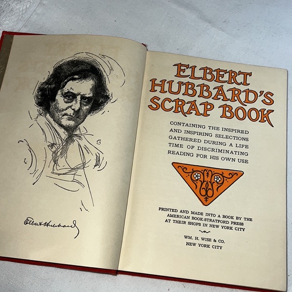 ELBERT HUBBARD’S SCRAP HARDCOVER BOOK 1923 VINTAGE / ANTIQUE 100 YEARS OLD - Picture 7 of 16